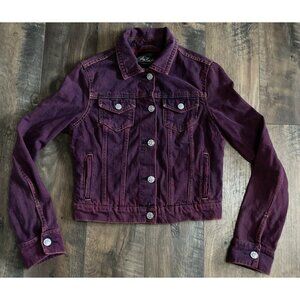 Aeropostale x Pretty Little Liars Jean Jacket Size M Purple Pink Cropped TV SHOW